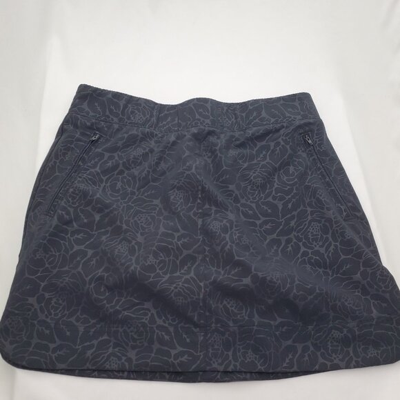 Orvis Tropical Black ghost print Skort w/built in mesh Dry-Fit shorts - M - Picture 1 of 8